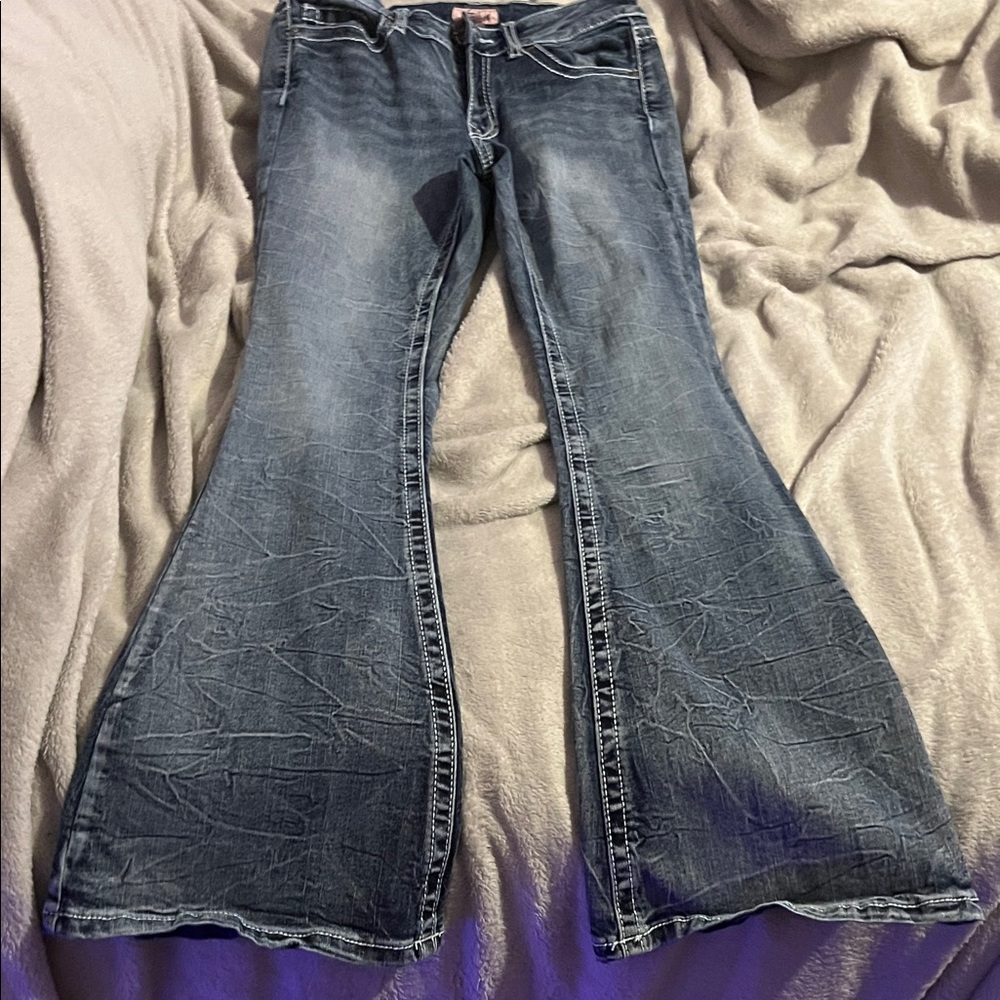 Classic Blue Flare Jeans for Women